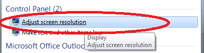 Windows 7 Adjust Screen Resolution